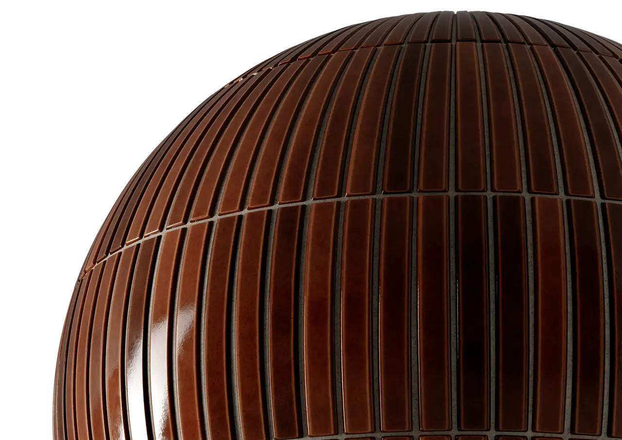 Earthy Brown Yubi Tile Texture